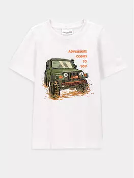 Футболка стандартного кроя Coccodrillo, белый