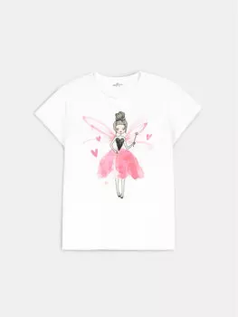 Футболка стандартного кроя Coccodrillo, белый