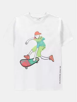 Футболка стандартного кроя Coccodrillo, белый