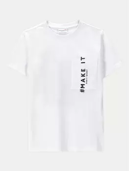 Футболка стандартного кроя Coccodrillo, белый