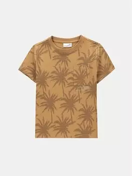 Футболка стандартного кроя Coccodrillo, бежевый