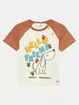 Футболка стандартного кроя Coccodrillo, бежевый