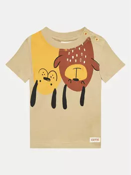 Футболка стандартного кроя Coccodrillo, бежевый