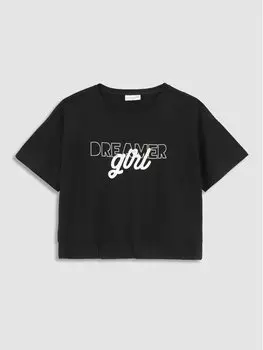 Футболка стандартного кроя Coccodrillo, черный