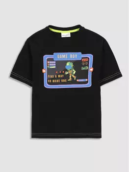 Футболка стандартного кроя Coccodrillo, черный