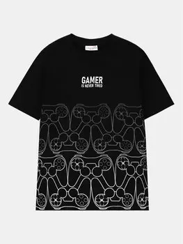 Футболка стандартного кроя Coccodrillo, черный