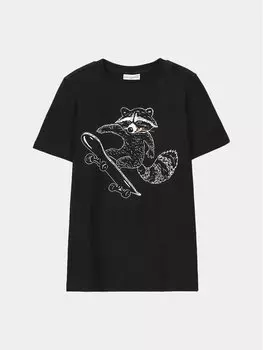 Футболка стандартного кроя Coccodrillo, черный