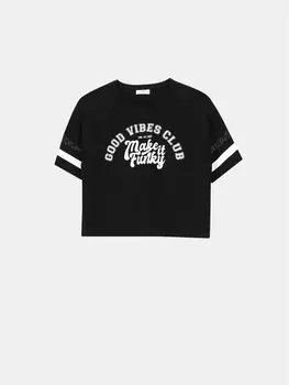 Футболка стандартного кроя Coccodrillo, черный