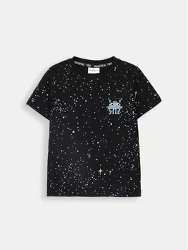 Футболка стандартного кроя Coccodrillo, черный