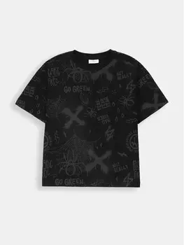 Футболка стандартного кроя Coccodrillo, черный