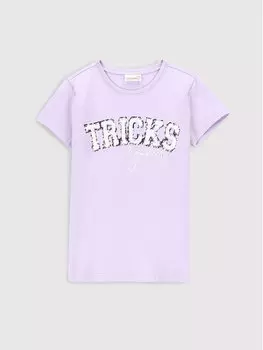Футболка стандартного кроя Coccodrillo, фиолетовый