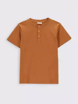 Футболка стандартного кроя Coccodrillo, коричневый