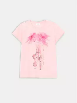 Футболка стандартного кроя Coccodrillo, розовый