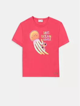 Футболка стандартного кроя Coccodrillo, розовый