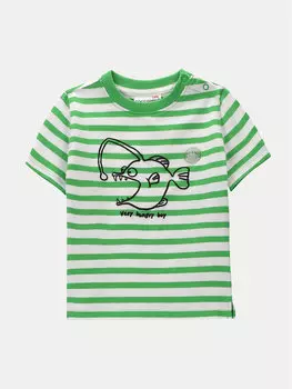 Футболка стандартного кроя Coccodrillo, зеленый