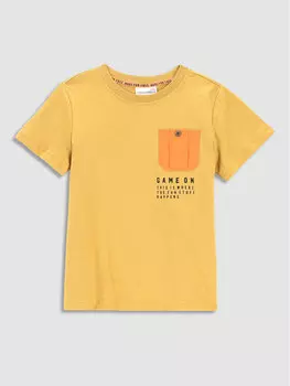 Футболка стандартного кроя Coccodrillo, желтый