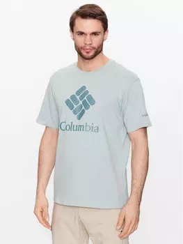 Футболка стандартного кроя Columbia, зеленый