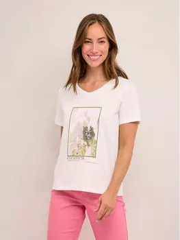 Футболка стандартного кроя Cream, белый