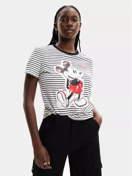 Футболка стандартного кроя Desigual, белый