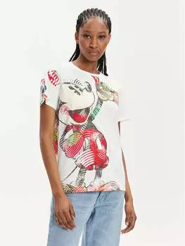 Футболка стандартного кроя Desigual, белый