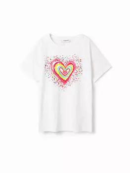 Футболка стандартного кроя Desigual, белый