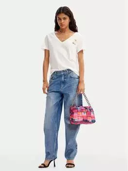 Футболка стандартного кроя Desigual, белый