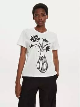 Футболка стандартного кроя Desigual, белый