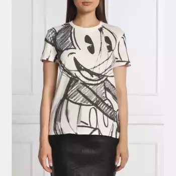 Футболка стандартного кроя Desigual, бежевый