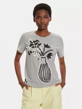 Футболка стандартного кроя Desigual, серый
