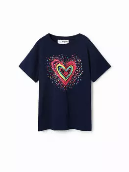 Футболка стандартного кроя Desigual, синий