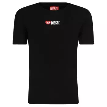 Футболка стандартного кроя Diesel, черный