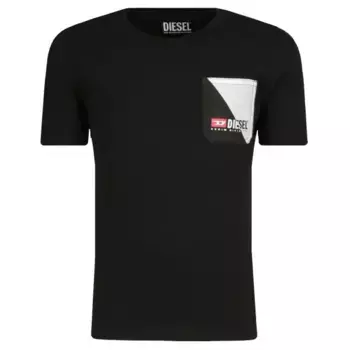 Футболка стандартного кроя Diesel, черный