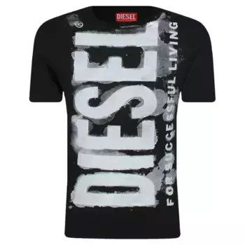Футболка стандартного кроя Diesel, черный