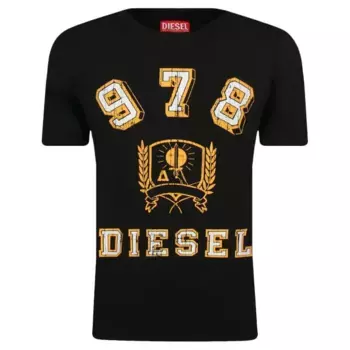 Футболка стандартного кроя Diesel, черный