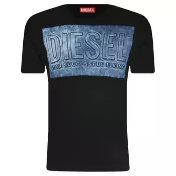 Футболка стандартного кроя Diesel, черный