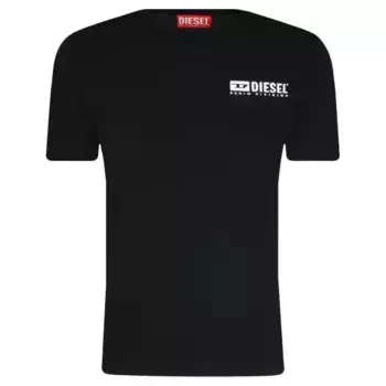 Футболка стандартного кроя Diesel, черный