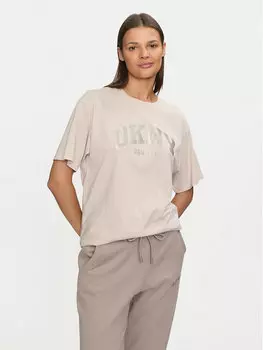 Футболка стандартного кроя Dkny Sport, экрю