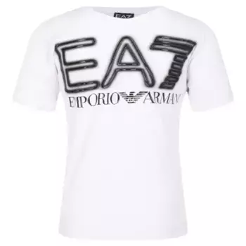 Футболка стандартного кроя Ea7, белый