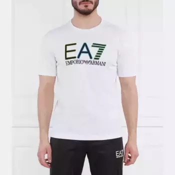 Футболка стандартного кроя Ea7, белый