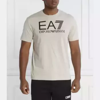 Футболка стандартного кроя Ea7, бежевый