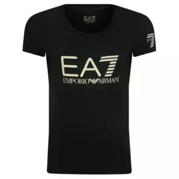 Футболка стандартного кроя Ea7, черный