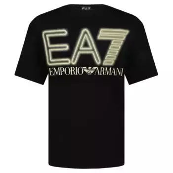 Футболка стандартного кроя Ea7, черный