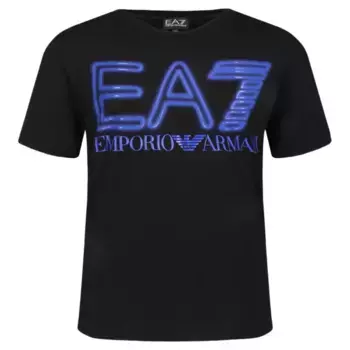 Футболка стандартного кроя Ea7, черный