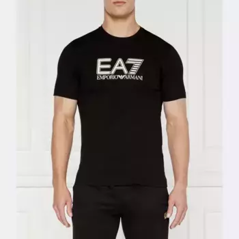 Футболка стандартного кроя Ea7, черный
