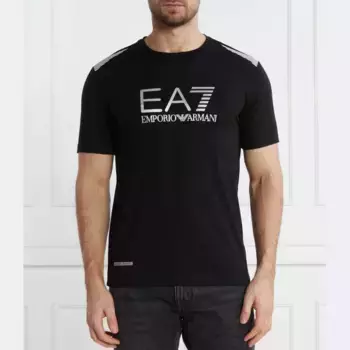 Футболка стандартного кроя Ea7, черный