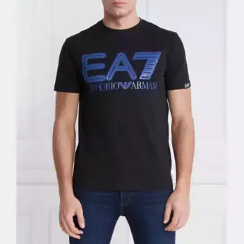 Футболка стандартного кроя Ea7, черный