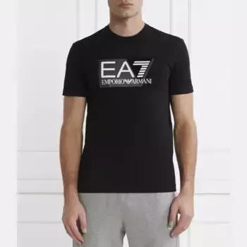 Футболка стандартного кроя Ea7, черный