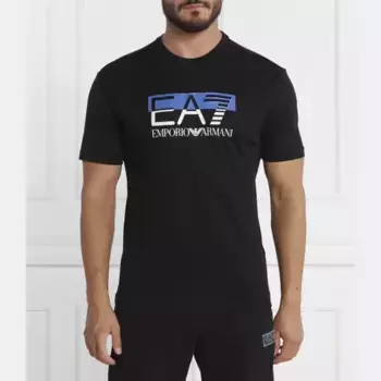Футболка стандартного кроя Ea7, черный