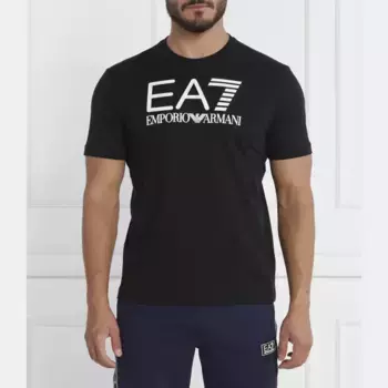 Футболка стандартного кроя Ea7, черный