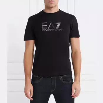 Футболка стандартного кроя Ea7, черный